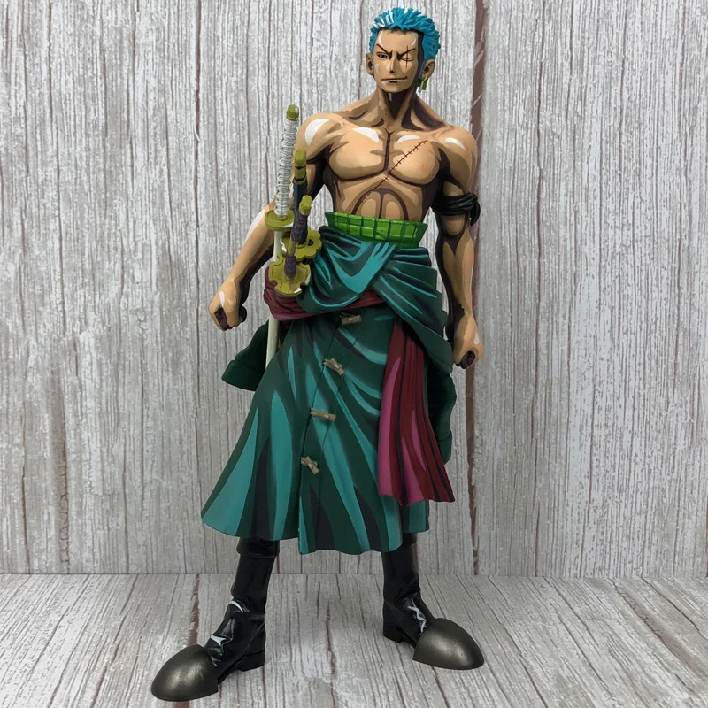 Аниме ONE PIECE Roronoa Zoro трехполюсная битва Версия Swordsman ПВХ экшн Коллекционная модель