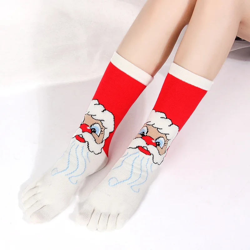 Santa Claus Christmas Elk Gift Socks Long Sock Cotton Socks Men Women Size Stereo Socks Cotton Cute Deer Socks Xmas Socks - Цвет: 10