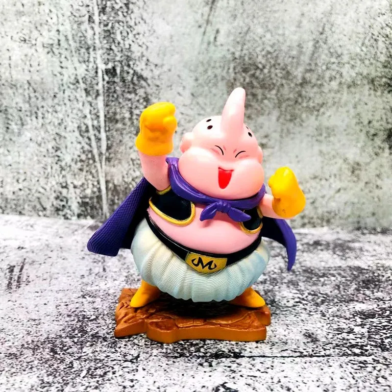 

Dragon Ball Z Majin Boo Buu Initial Forming Lovely Fat Buu Biscuit PVC Action Figure DBZ Goku Fighter Model Toy 9cm
