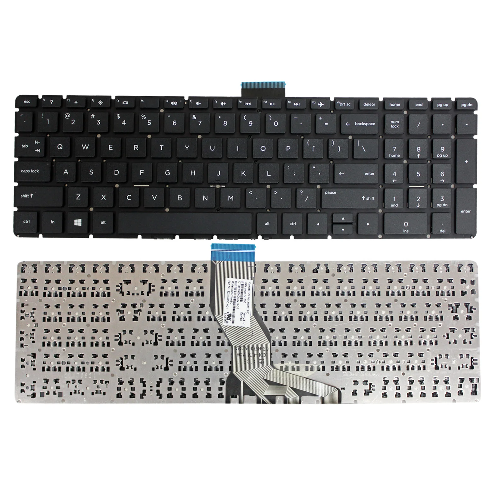 

For HP 15-BW 15-BS 15-BS020wm 15-bs013dx 15-bs015dx Keyboard US Black 9Z.NC8SC.A01 PK131EM1A00