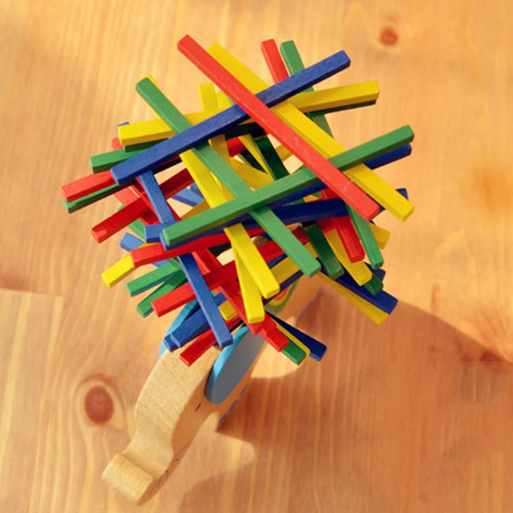 Деревянные верблюд, слон балансировки животных стек красочный блок развития детские игрушки