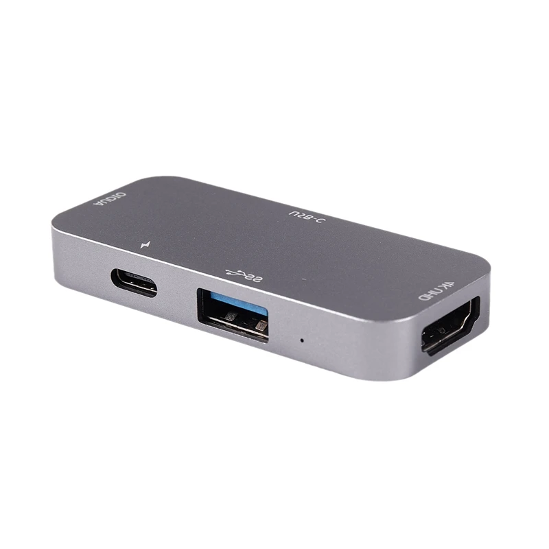 Тип-C концентратор подходит для Apple MacBook адаптер зарядки PD USB-C компонентов HDMI 4-в-1 док-станция