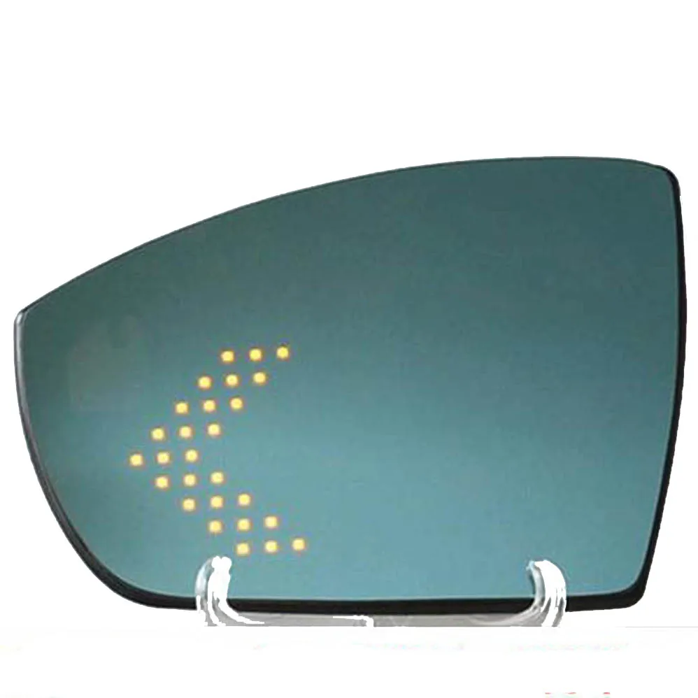 

Динамическая Светодиодная лампа с поворотным сигналом зеркало заднего вида синий широкий угол обзора с подогревом запасная стеклянная подложка для Ford Kuga escape ecosport