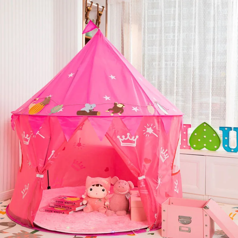 

Children Princess Castle Play Tent Kids Game Tent House Portable Playtent Toys Baby Indoor/Outdoor Play House Girl Room Decor