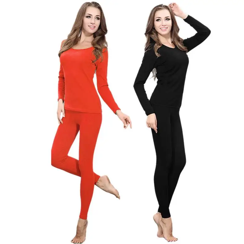 Winter Thermal Underwear Smart Electric Underwear Set Female Winter 9 Piece Charging Self-heating Clothe Tops +pants