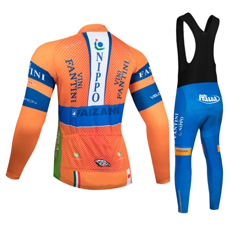 Pro Team FANTINI, высокое качество, Велоспорт, Джерси, топ, зимний, теплый, флис, с длинным рукавом, для гонок, велосипедная одежда, для спорта на открытом воздухе