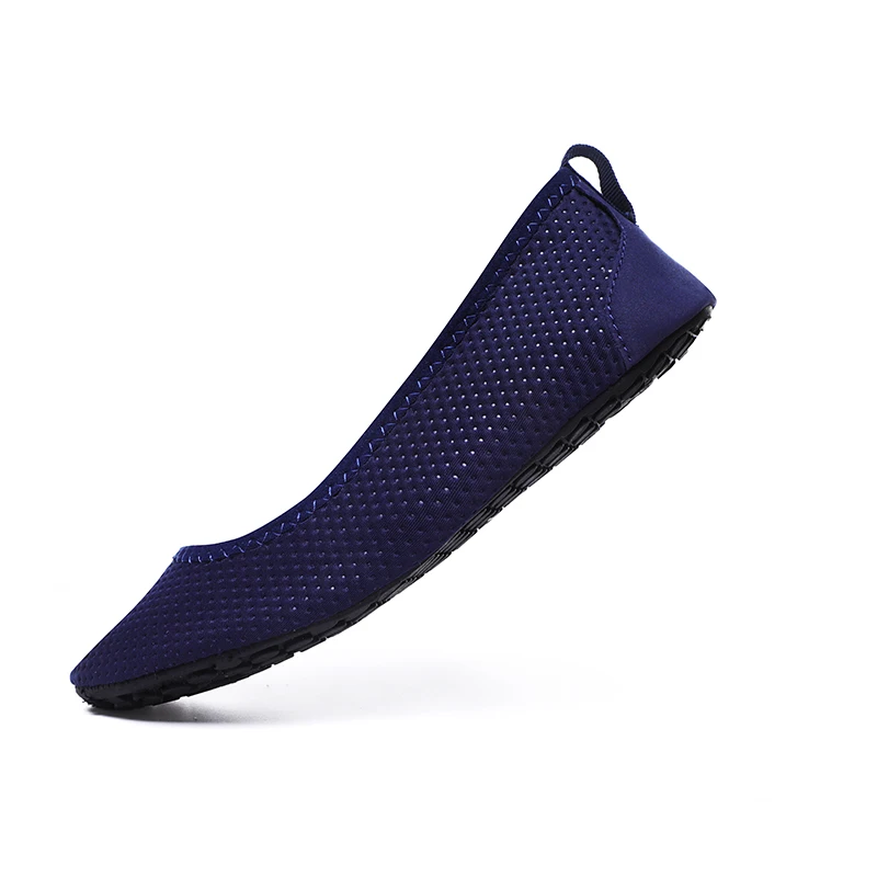 Женские носки для дайвинга, босиком, для водных видов спорта, кожаная обувь, Аква-носки, большой размер 41, 42, для морского бассейна, противоскользящие туфли для занятий йогой, носки - Цвет: Тёмно-синий
