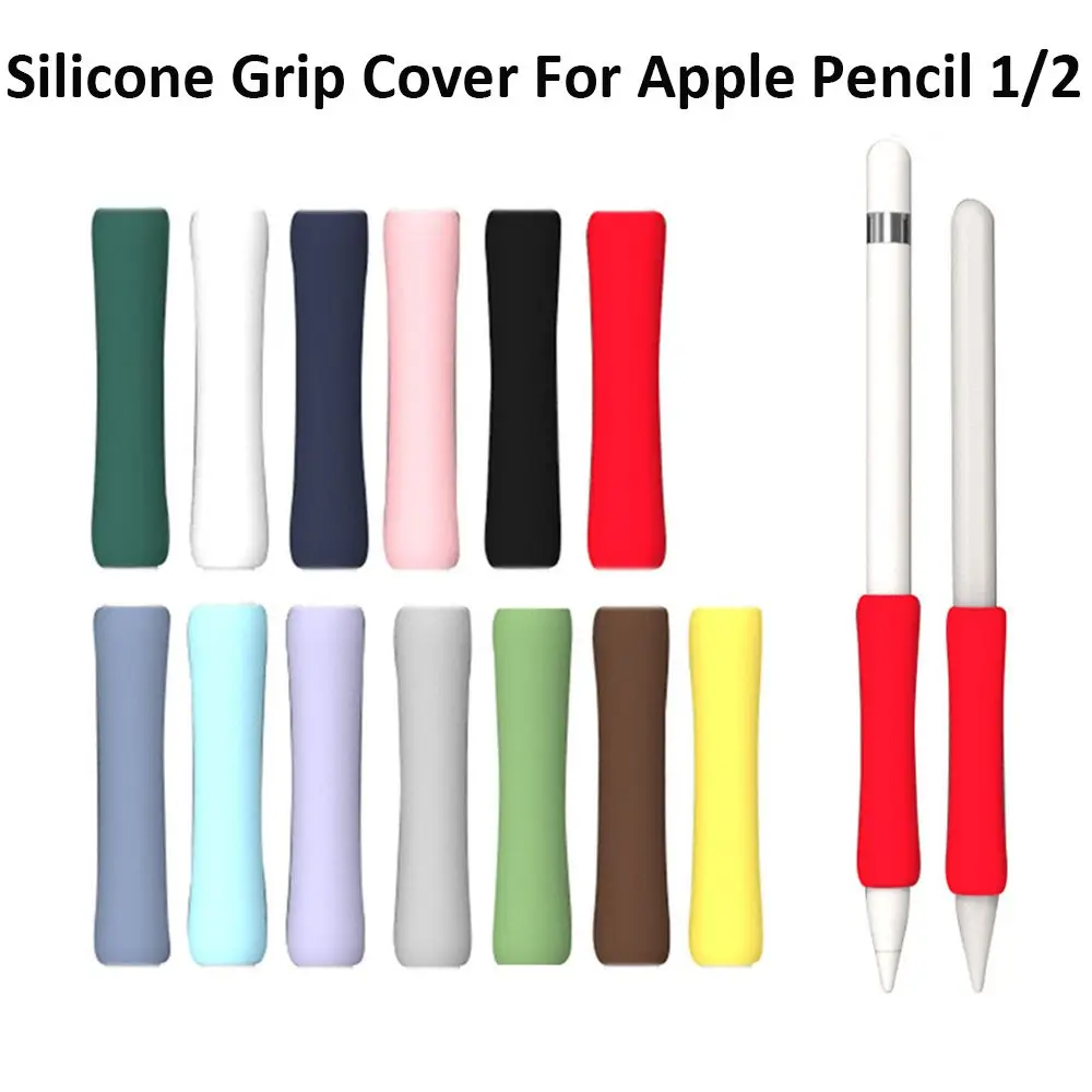 Stylus Cover Silicone Protective Sleeve Wrap For Apple 1/2 Shockproof Anti-scratch Non Slip Touch Screen Pen Grip Case apple pencil cover,stylus pen cover