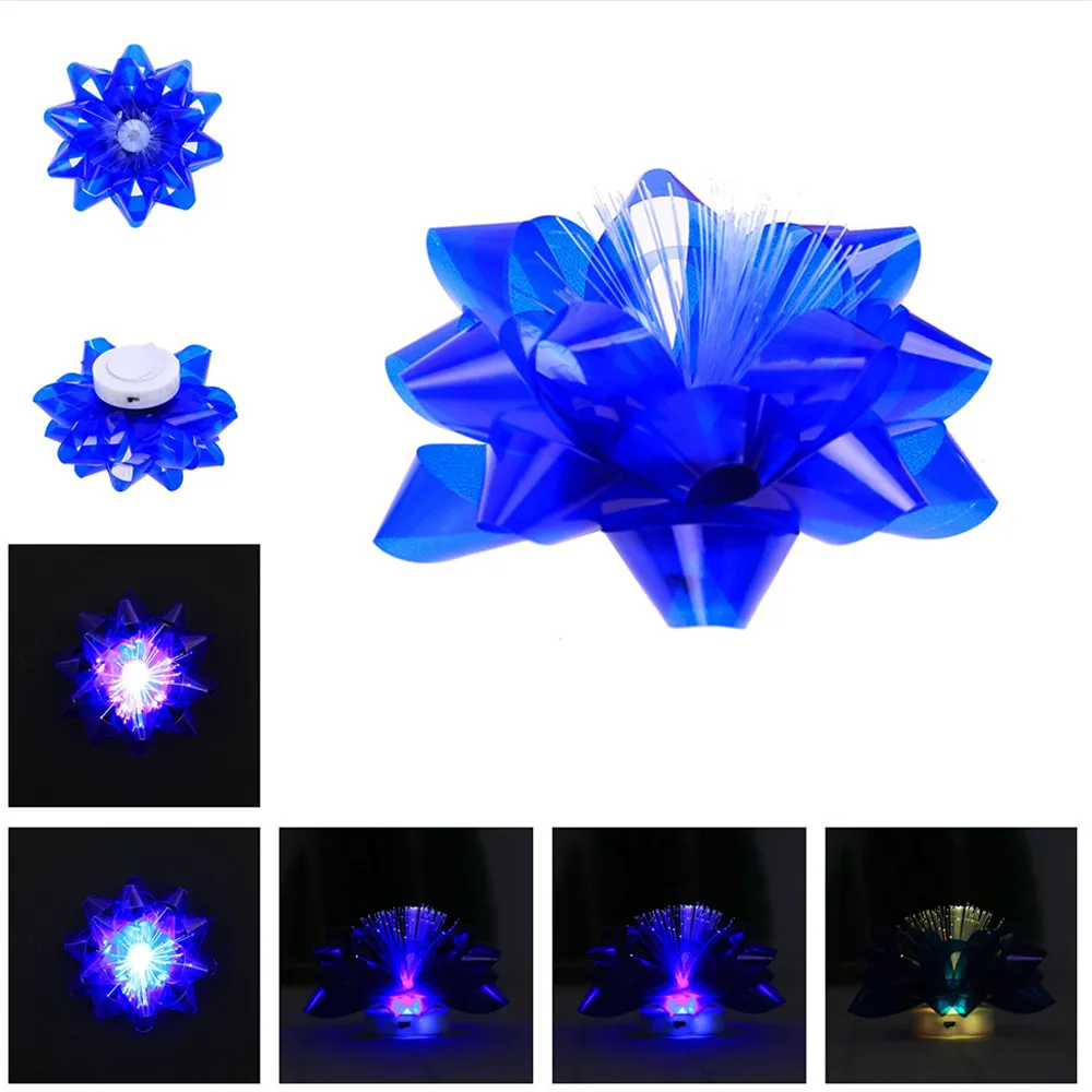 Blue Игрушки для детей Лидер продаж светодиодный Красочные Изменение цветок ночной Светильник Рождественский Декор вечерние игрушка в подарок игрушки - Цвет: Blue