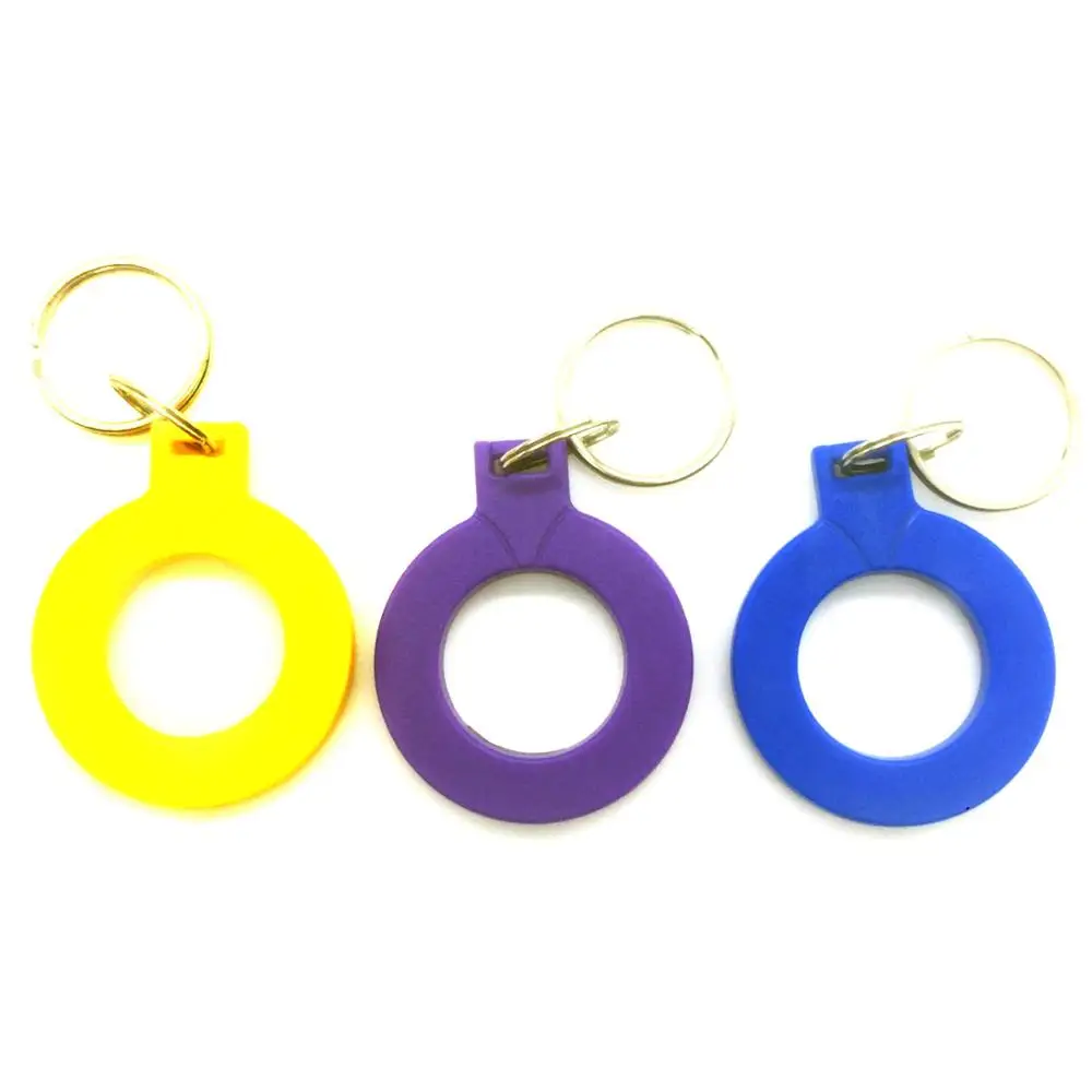 

1pcs 13.56 MHz s50 IC Yellow Blue Purple Read Only Key Ring RFID Keyfob Token Tag Access Control Tag Accessories Token Key Fob