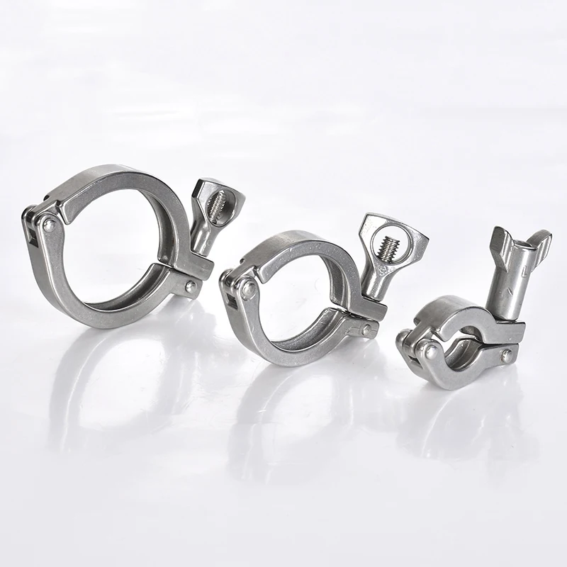 0.5" 0.75" 1" 1.5" 2" 2.5" 3" 4" 5" Tri Clamp SUS 304 Stainless Steel Sanitary Pipe Fitting For Home Brewing Beer