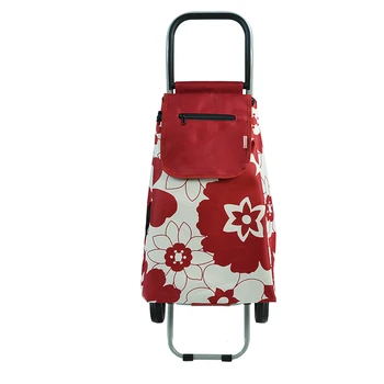 

Grocery Shopping Cart Portable Trolley Car Small Pull Cart Foldable Trolley Car