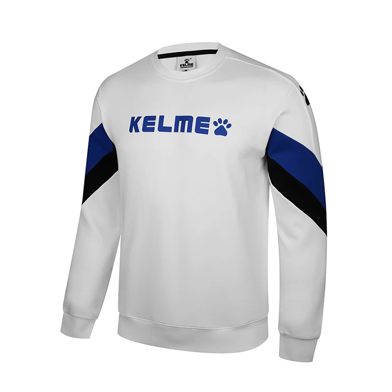 KELME мужская толстовка с круглым вырезом Весенняя полосатая Лоскутная хип хоп