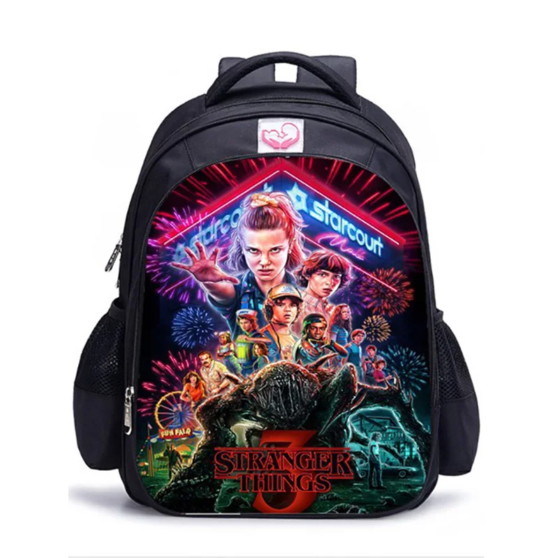 Backpack 1 Странные вещи 3 сумки Mochila Hombre 3D принт 16 дюймов рюкзаки для подростков школьные сумки для девочек подростков школьные сумки Bookbag - Цвет: Backpack 1
