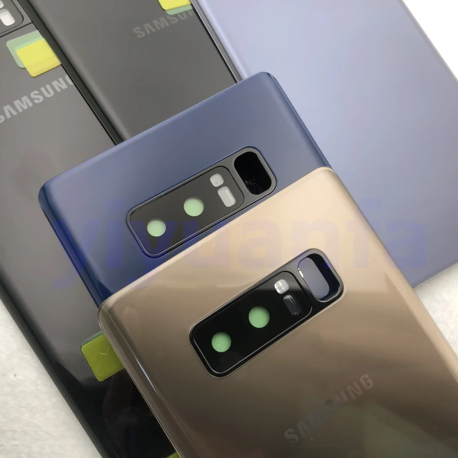 Original Back Glass For Samsung Galaxy Note 8 N950 N950F N9500 Battery Back Cover Door Housing Replacement+ Camera Glass