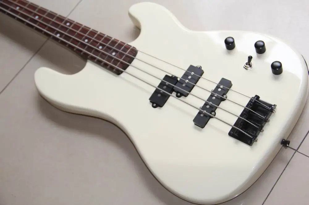 Новое поступление Fdr JazzBass 4 струнные басы электрические басы в белом 120715