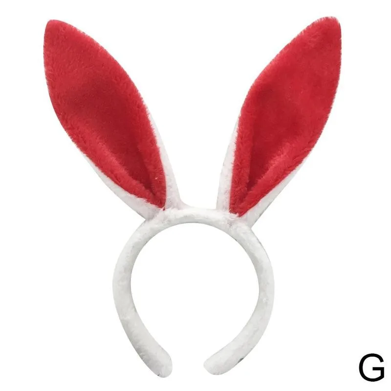 white hair clips Cute Easter Adult Kids Cute Rabbit Ear Headband Prop Plush Hairband Dress Costume Bunny Ear Hairband Party Decorations For Home vintage hair clips