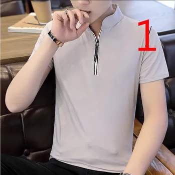 

Men's Short Sleeve T-Shirt Trend Korean Personality Cotton Tide Brand T-Shirt Men's Half Sleeve 2019 New Round Collar