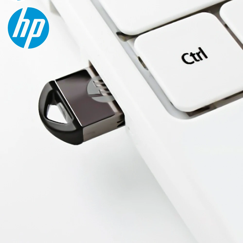 Hp Mini USB флеш-накопитель для автомобиля 64 ГБ 32 ГБ 16 ГБ металлическая ручка-накопитель USB 2,0 Флешка флеш-накопитель диск памяти на ключ флэш-накопитель