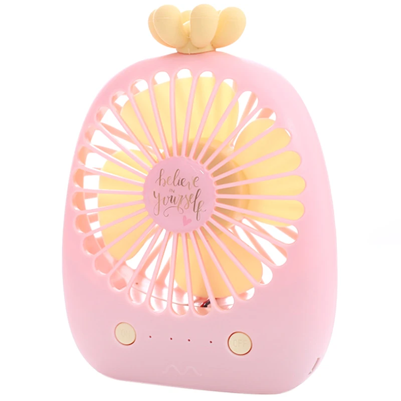 

Rechargeable Cute Shape Mini Portable Desktop Type Stylish Silent Fan