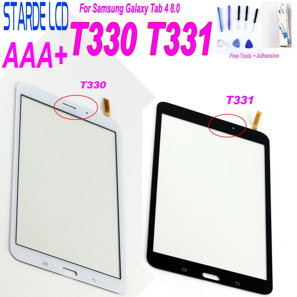 AAA+ сенсорный экран для samsung Galaxy Tab 4 8,0 T330 T331 T335 SM-T330 SM-T331 T332 T337 SM-T335 Сенсорная панель дигитайзер часть