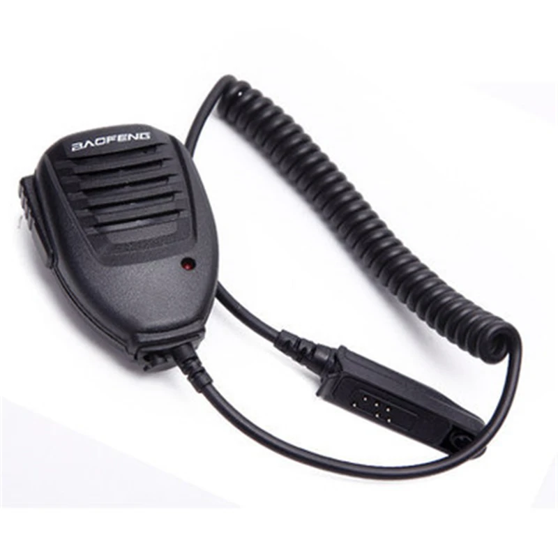 2 broches walkie talkie rádio microfone portátil