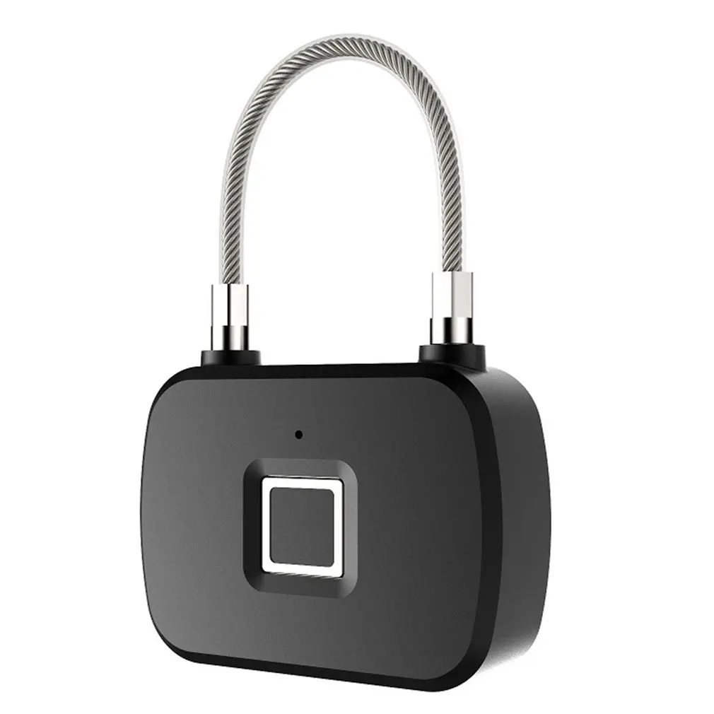 Travel Box Dormitory Door Fingerprint Lock Suitcase Student Dormitory Anti-Theft Long Standby Electronic Padlock
