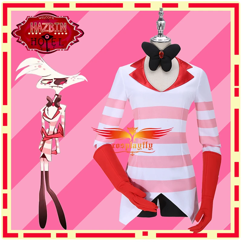 Костюм для косплея Game Hazbin COS костюм Ангела пыли униформа взрослых и женщин