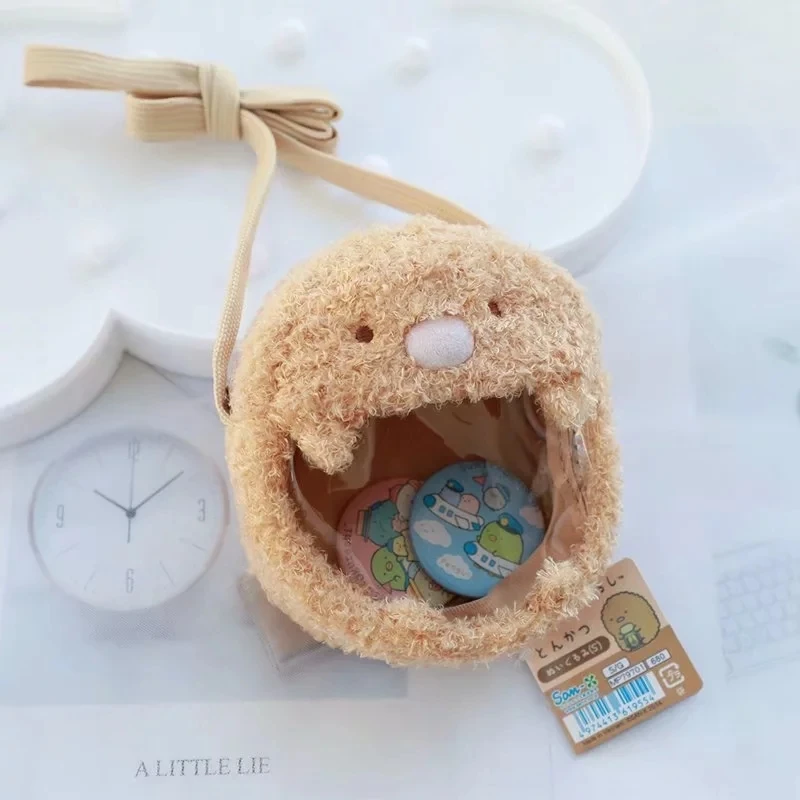 Yeawnow Sumikkogurashi плюшевая сумка Corssbody с рисунком динозавра пингвина медведя кота животных сумки для детей подарок на день рождения - Цвет: Chicken