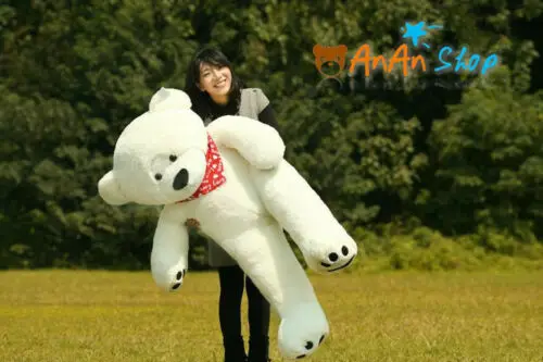 Giant White 63'' Huge Plush Teddy Lovely Bear Stuffed Animal Doll Soft Toy Gift Toys For Children Cute Plush