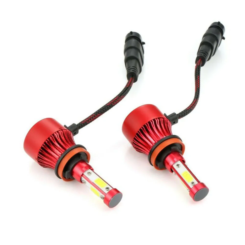 2 шт. H8 H9 H11 автомобильная светодиодная лампа для фары Conversion Kit 6000K белый 2800W 366000LM светодиодный фар аксессуары для ламп