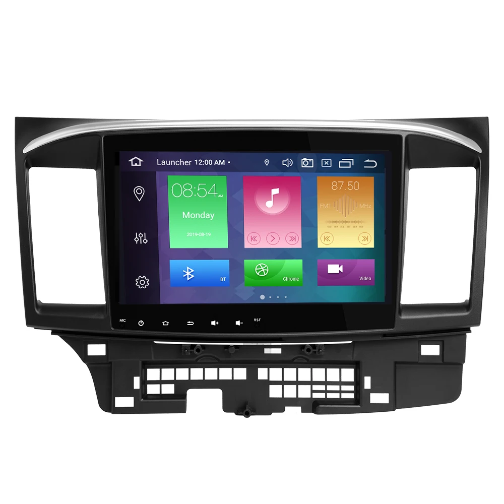 Android 9,0 автомобильный DVD для MITSUBISHI LANCER 10,1 дюймов 2 DIN 3g/4G gps Радио Видео плеер 2007- 9 x Mutlimedia StereoIPS DSP 4G