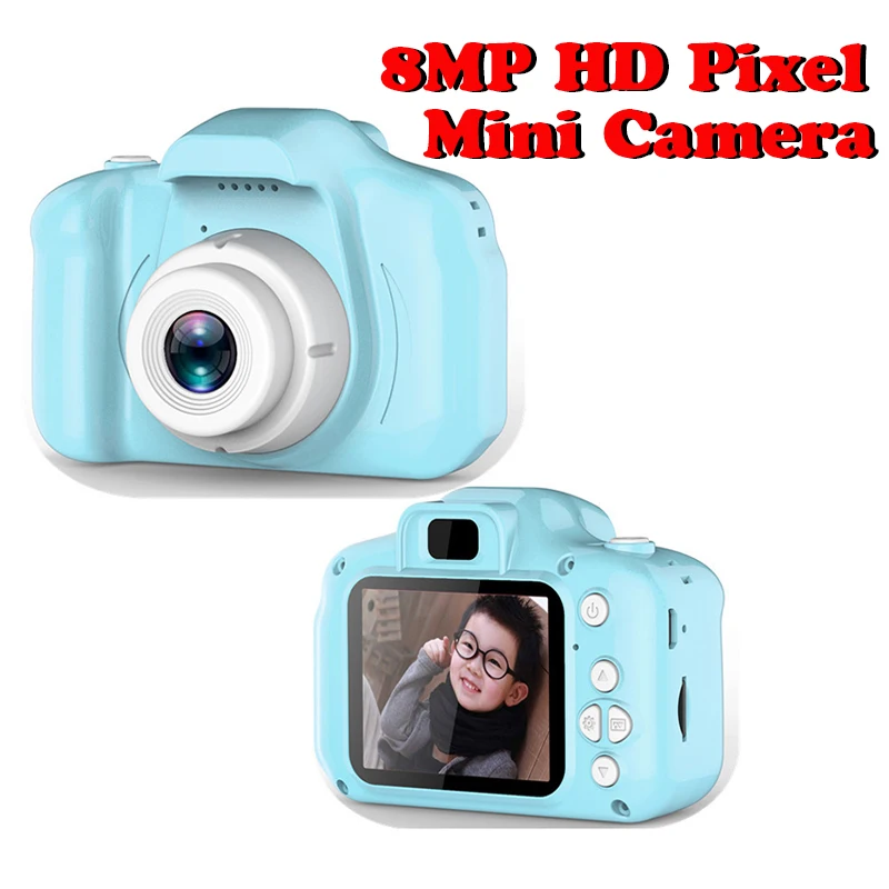 

8.0MP Mini Digital Camera 2.0 Inch Camera Photo Video TF Card Support Children Birthday Gifts 1080P Projection Video Camera
