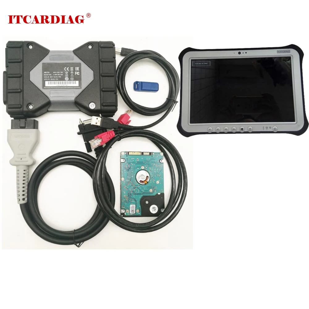 Star Diagnosis C6 MB VCI SD Connect OEM DOIP с бесплатным программным обеспечением V2019.12 HDD лучше чем