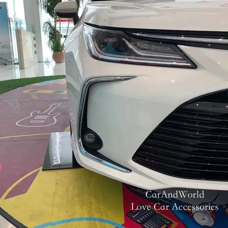 Для Toyota Corolla Altis передний противотуманный светильник, защитная крышка, противотуманная фара, рамка, АБС ХРОМ, аксессуары для автомобиля