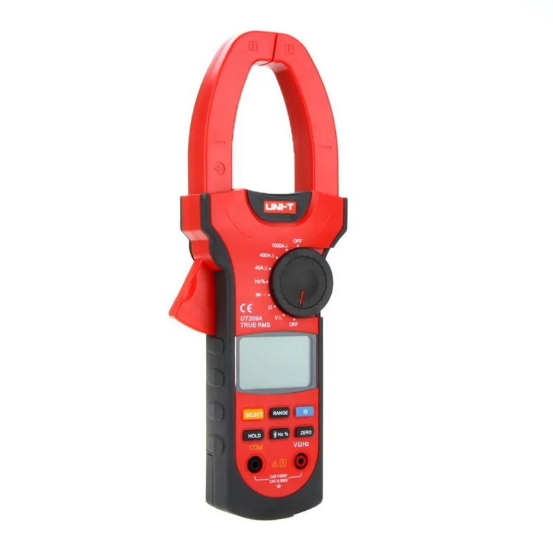 UNI-T UT209A 1000A Digital Clamp Meter True RMS AC/DC Current Voltage Measurement Resistor/Capacitor/Frequency/Temperature Test