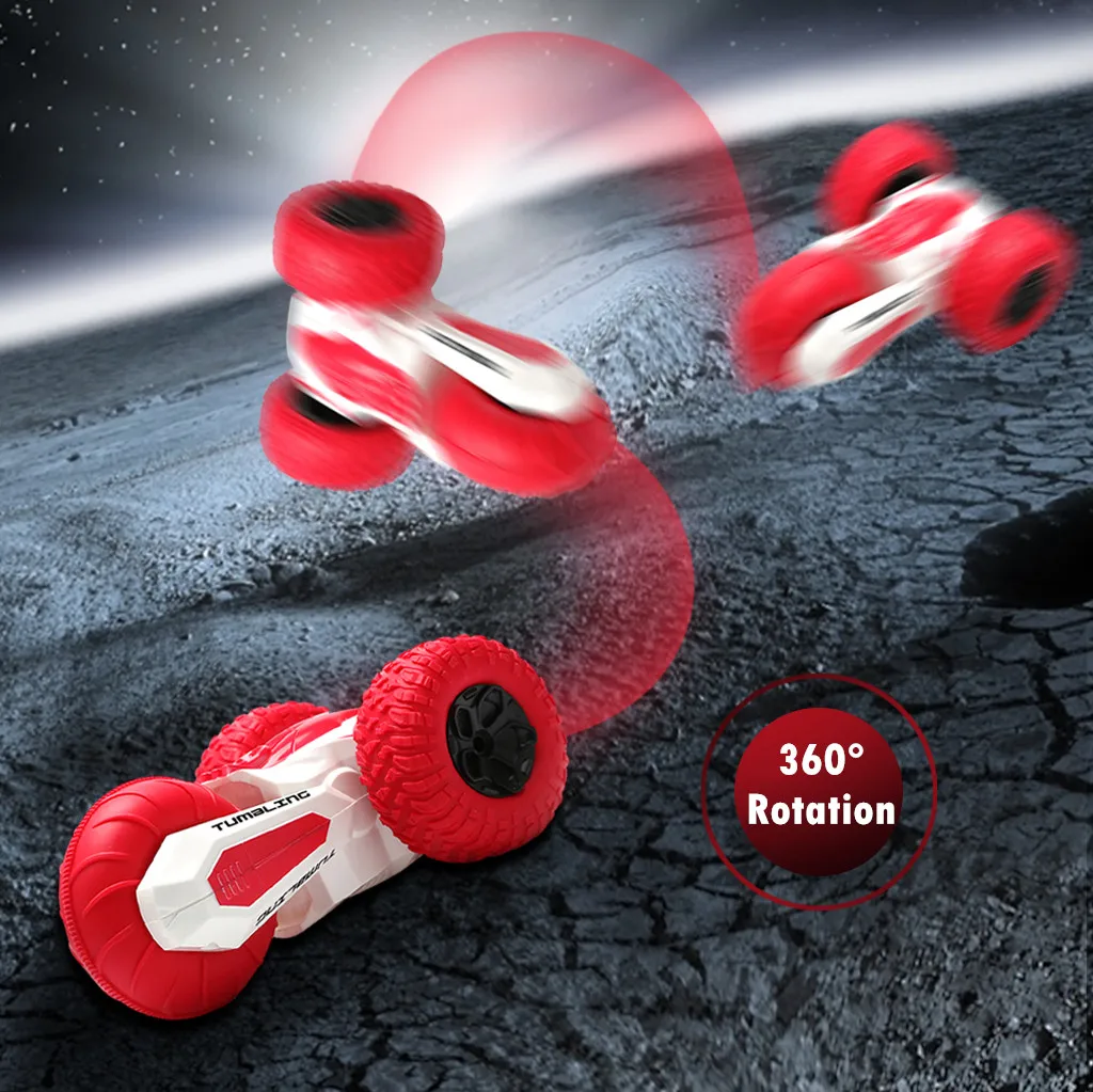2.4G Intelligent Watch Control 360° Rotation Bounce Stunt Off Road Automatic Car Kids Toys kids toys juguetes brinquedos игрушки