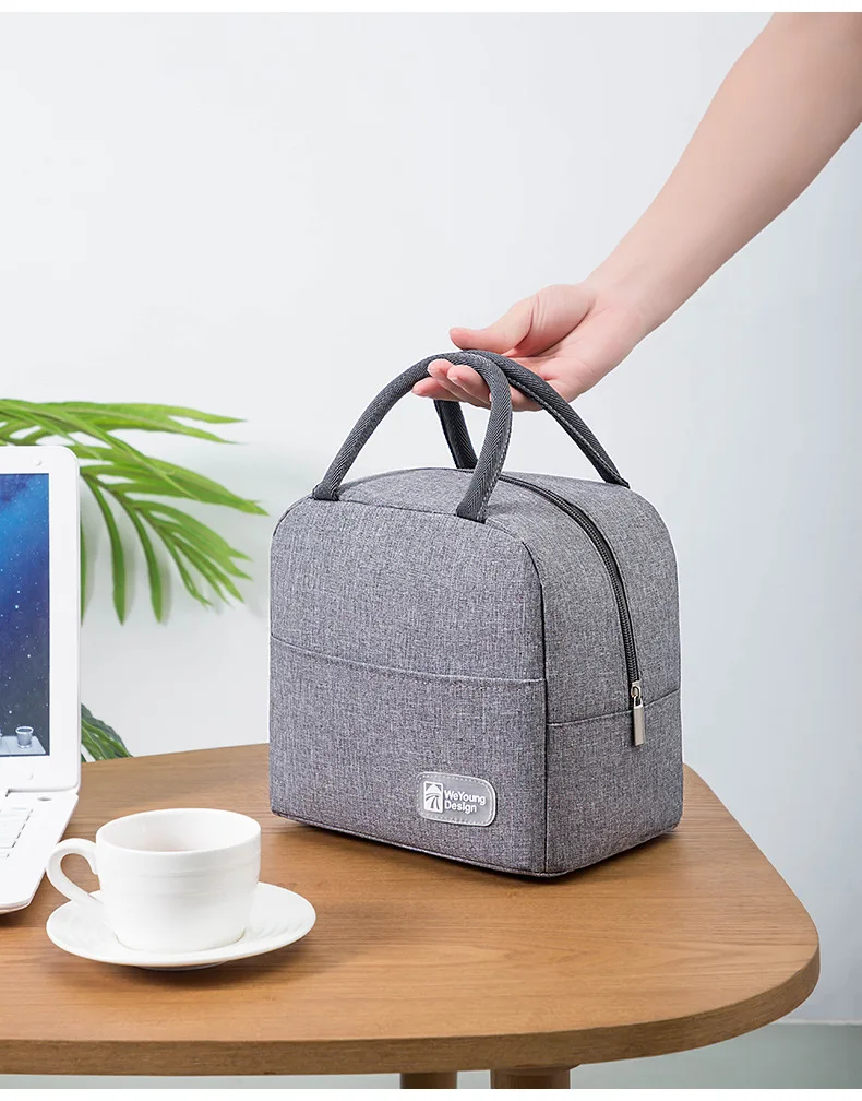 Hef70da757d284642a6ce61e86ec59541B Functional Pattern Cooler Lunch Box Portable Insulated Canvas Lunch Bag Thermal Food Picnic Lunch Bags For Women Kids Mallzona