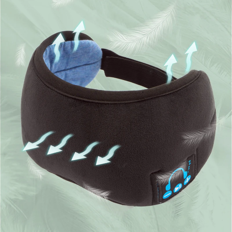 Sleep Wireless 5 0 Bluetooth Headphones Eye Mask Music Travel Sleeping Headphones Handsfree Sleeping Mask SP99