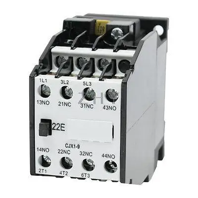 CJX1-9A Ui 660V Катушка 110V 127V Защита от перегрузки контактор переменного тока 4P