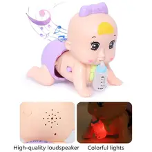 Электрическая кукла для раннего образования, пение, ползающий светильник, мама и папа, детская игрушка, игрушка для девочки 0-3 лет