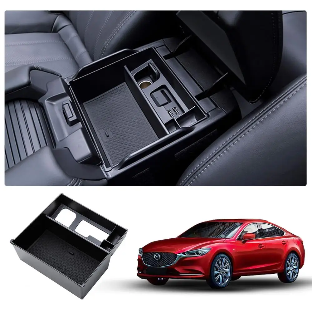 LFOTPP Автомобильная Центральная коробка для хранения Mazda 6 2018 2019 противоскользящая