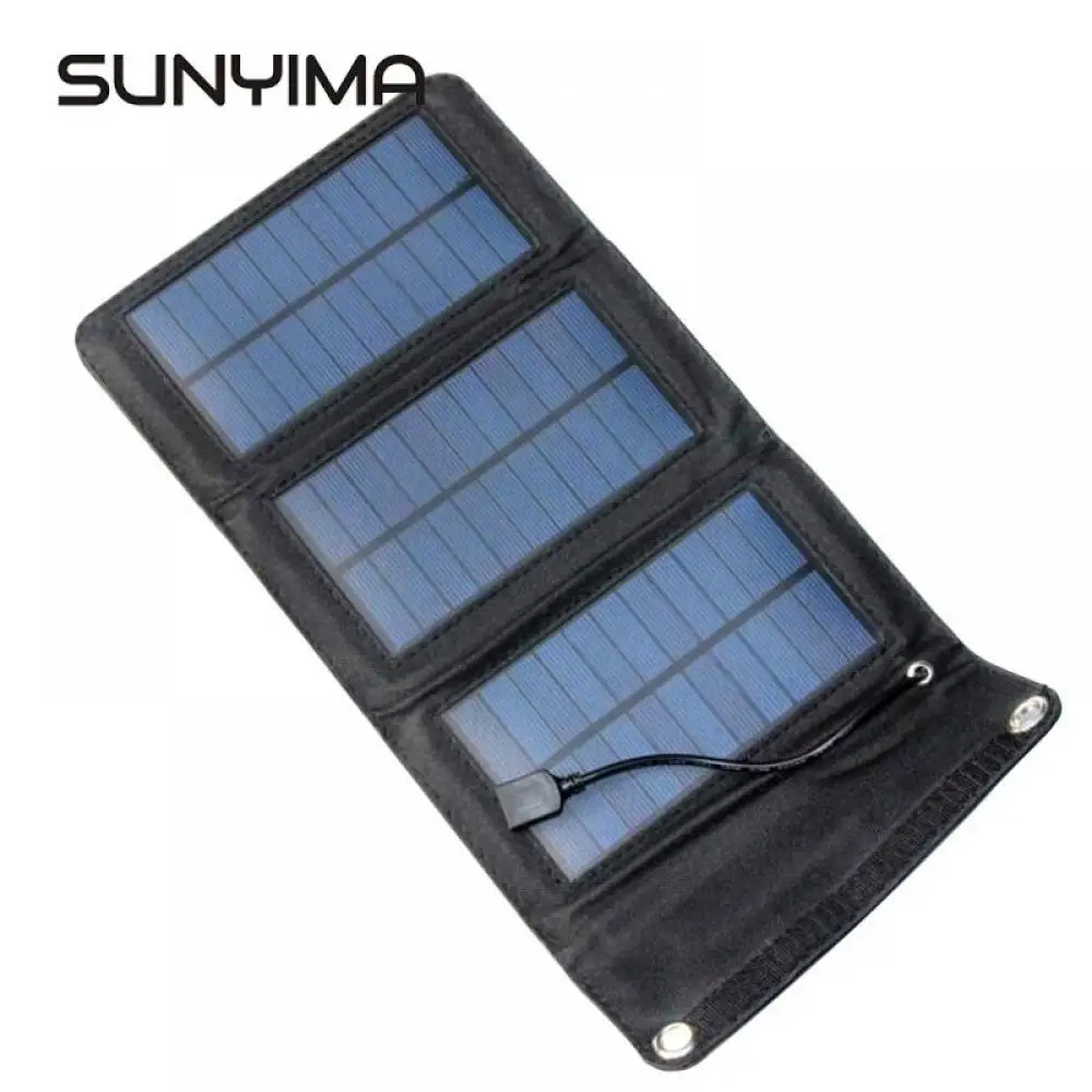 

SUNYIMA Portable Foldable 5W Solar Charger Powerport Sun Power Panel Charge Power bank Charging Board for Huawei Smaung iPhone