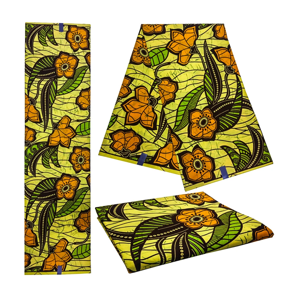 wholesale High Quality African prints fabric veritable Dutch wax Nigerian style 6 yards/pcs cotton