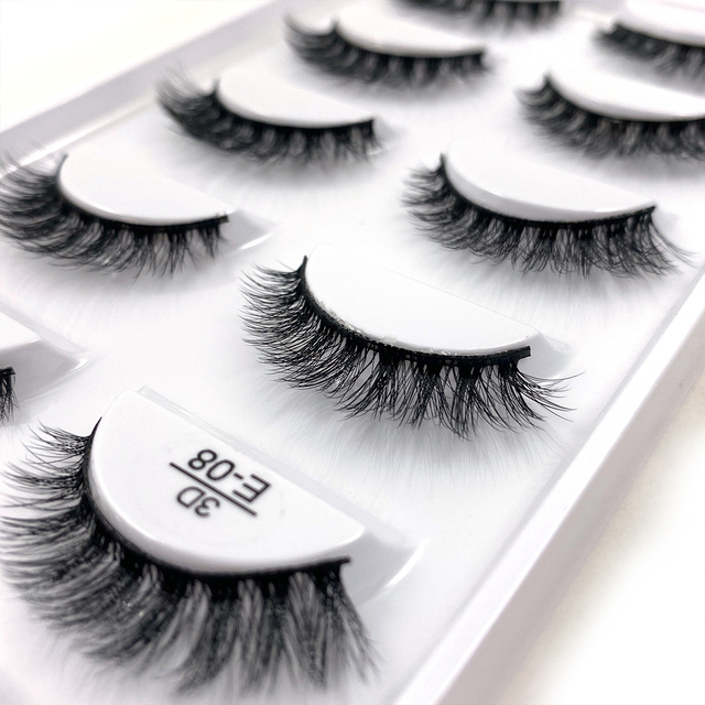 Pairs Multipack 3D Mink Lashes False Eyelashes Handmade Wispy Fluffy Long Lashes Natural Eye Makeup Tools Eye Lashes H13 E08