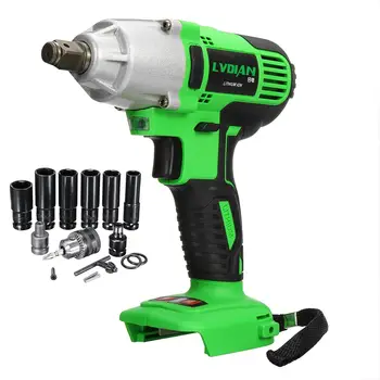 

Electric Wrench 630NM Cordless Impact Wrench Replacement For Makita Battery Impact Wrench Body Only Battery Drill with Sockets