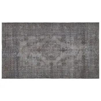 

Handmade Gray Vintage Overdyed Turkish Area Rug 175x301 Cm-5'9''X9'11''