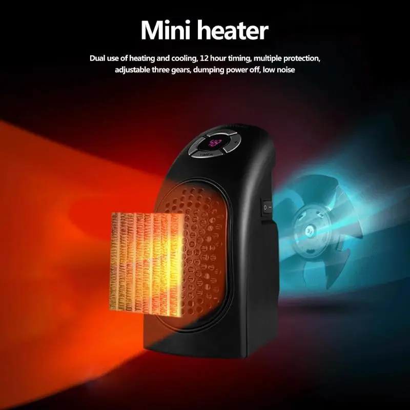 400W Портативный мини бытовой нагреватель 3-ступенчатый регулируемый таймер Электрический Вентилятор горячего воздуха личное пространство теплые домашние Приспособления