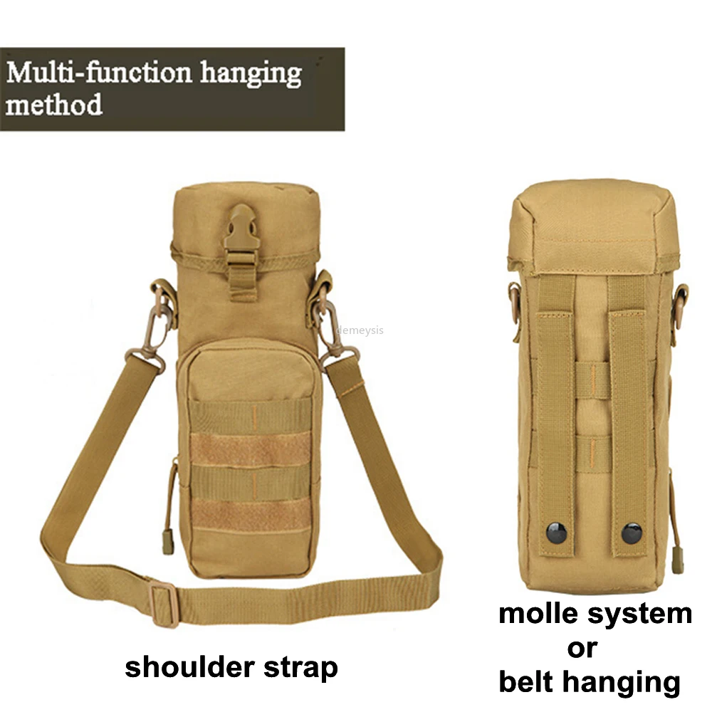 Тактический чехол для бутылки воды Molle с плечевым ремнем дорожный держатель