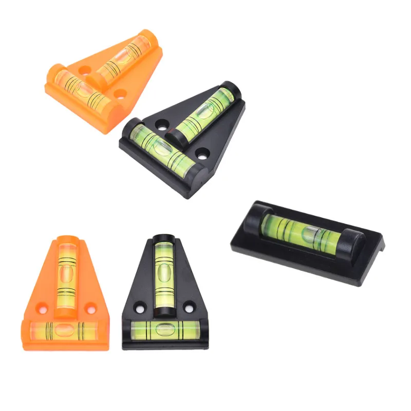 1 Piece T Type Spirit Level Measurement Instrument Triangular Plastic Level Indicator T-type Spirit Level Bubble Shell
